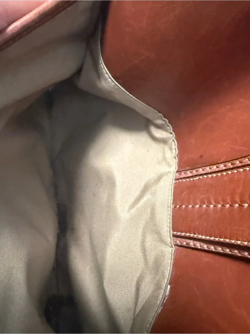 Vintage Y2K Coach Hampton F12606 Soft Leather Medium Brown Crossbody